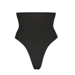SKIMS - Small - SCULPTING MID WAIST THONG - Onyx